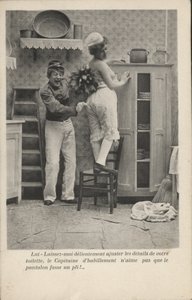 Una cameriera e un fattorino da French Photographer